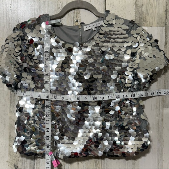 Endless Rose Metallic Sequin Blouse - Picture 3 of 11